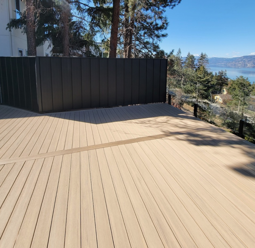 Brown Pool Deck Kelowna